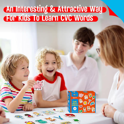50 PCS First Word Magnets, Magnetic Thickened Daily Items Fridge Magnets Adorable Educational Learning Toys for Kindergarten, Preschooler, Kids 3+