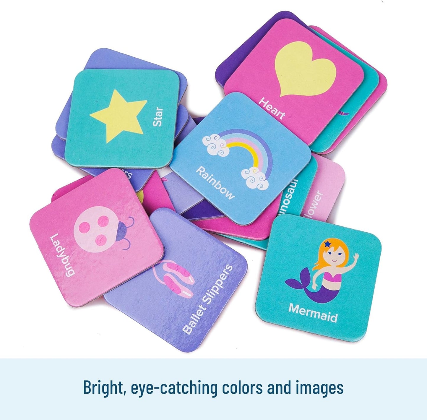 Wildkin Memory Matching Game – 18 Educational Pairs for Toddlers & Preschool - Enchanted