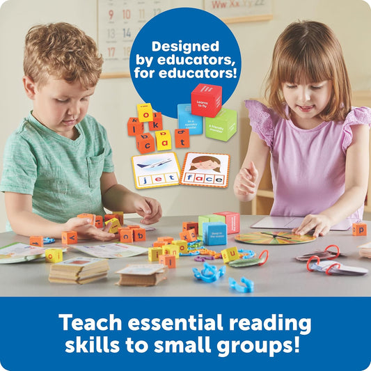 Learning Resources Skill Builders! Kindergarten Reading Activity Set - 122 Pieces, Ages 5+, Back to School Essential Materials, Homeschool Supplies