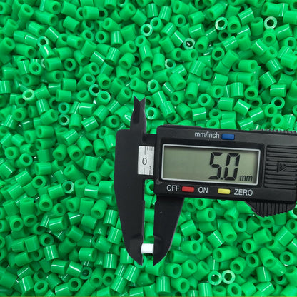 OEEKOI 5500Pcs Fuse Beads - 5mm Bulk Melting Beads for Crafts, Ideal for Christmas Birthday Gifts,Clear