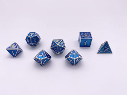 Norse Foundry Set of 7 Banshee Wail Norse Series Full Metal Polyhedral Dice RPG Math Games DND Pathfinder