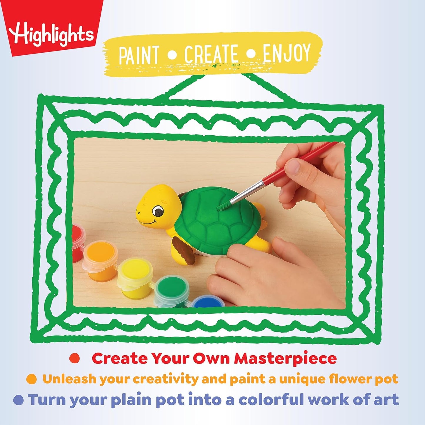 Highlights Paint Your Own Plaster Figurine & Activity Kits – DIY Art Sets with Figurines, Paints, Brush & Bonus Activities – Multiple Themes – Ages 6+