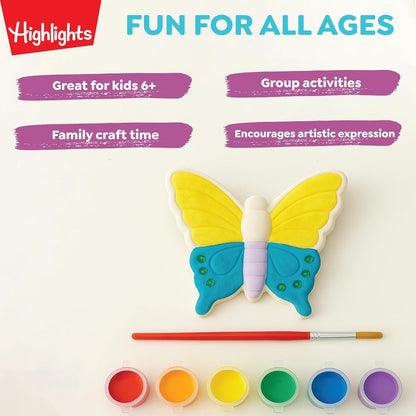 Highlights Paint Your Own Plaster Figurine & Activity Kits – DIY Art Sets with Figurines, Paints, Brush & Bonus Activities – Multiple Themes – Ages 6+