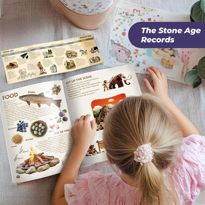 EDUMAN Stone Ages Fossil Dig Kit for Kids, Dig it Up Ancient Creatures Kit, Archaeology Kits with Mining Kit Tools, Educational Toys & Stem Toys for Kids Age 6 for Boys Girls