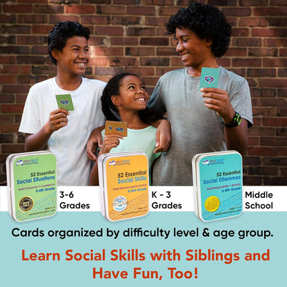 Mind Brain Emotion 52 Essential Conversations for Home, Therapy, Speech, School Classroom - Conversation Cards for Kids, Family, Teacher & Counselor to Build Growth Mindset & Communication Skills