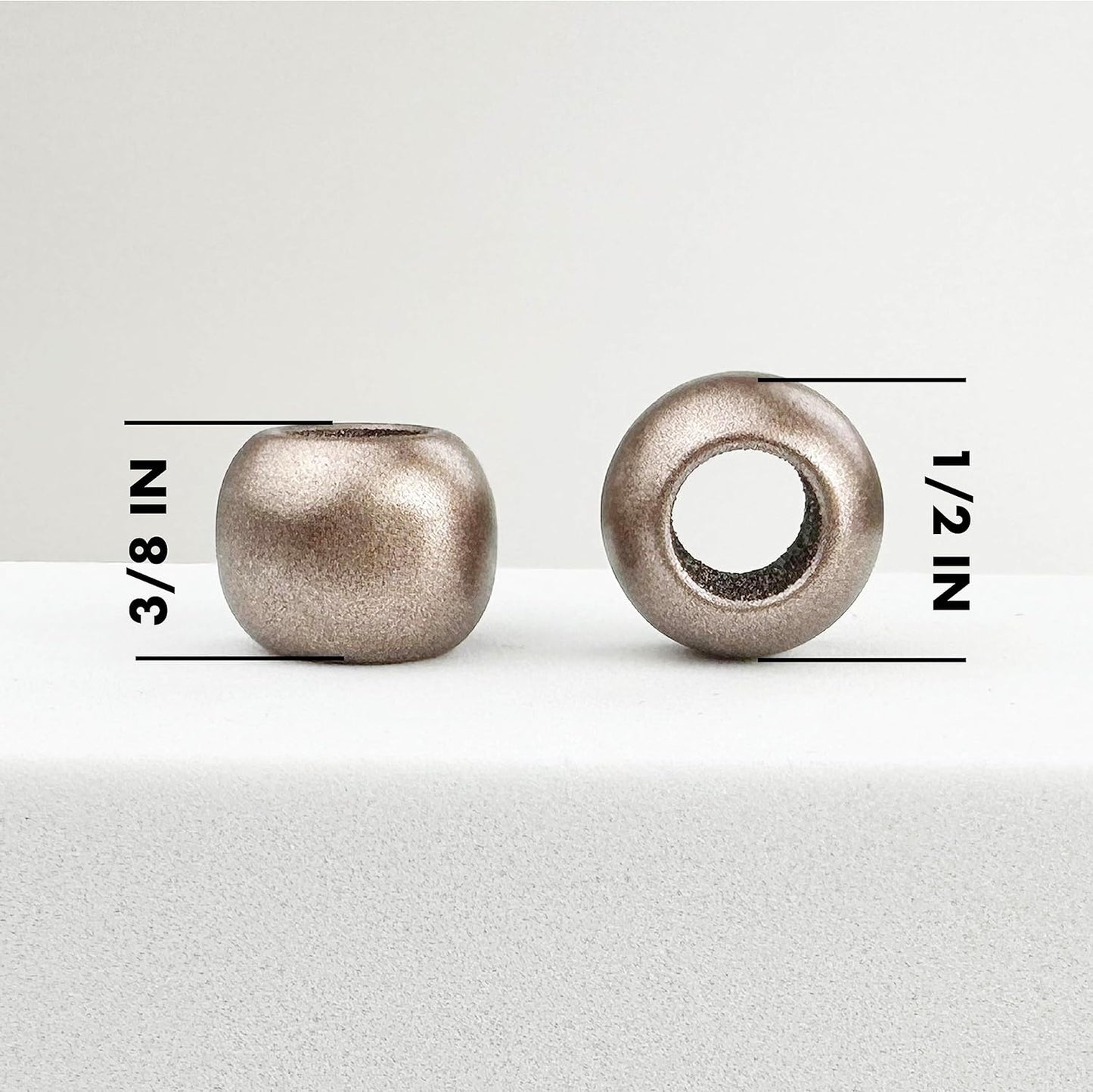 300 Acrylic Large Hole Beads for Crafts and for Hair 10mm x 12mm Acrylic Barrel Beads with 5.7mm Large Hole, Glossy Primary Assortment