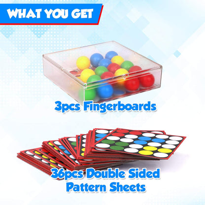 Point Games Therapy Games for Kids, Tricky Fingers Trio, Puzzle Games, Sensory Learning Game, Fun for Entire Family, Ages 4+