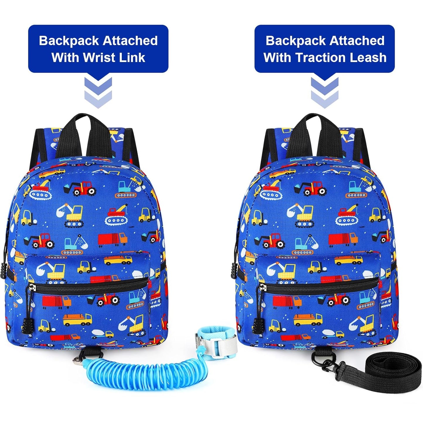 Accmor Toddler Backpack Leash with Anti Lost Wrist Link, Cute Mini Child Walking Harnesses Keep Kids Close Back Pack Rope Tether Rein for Baby Boys (Pink/Unicorn)