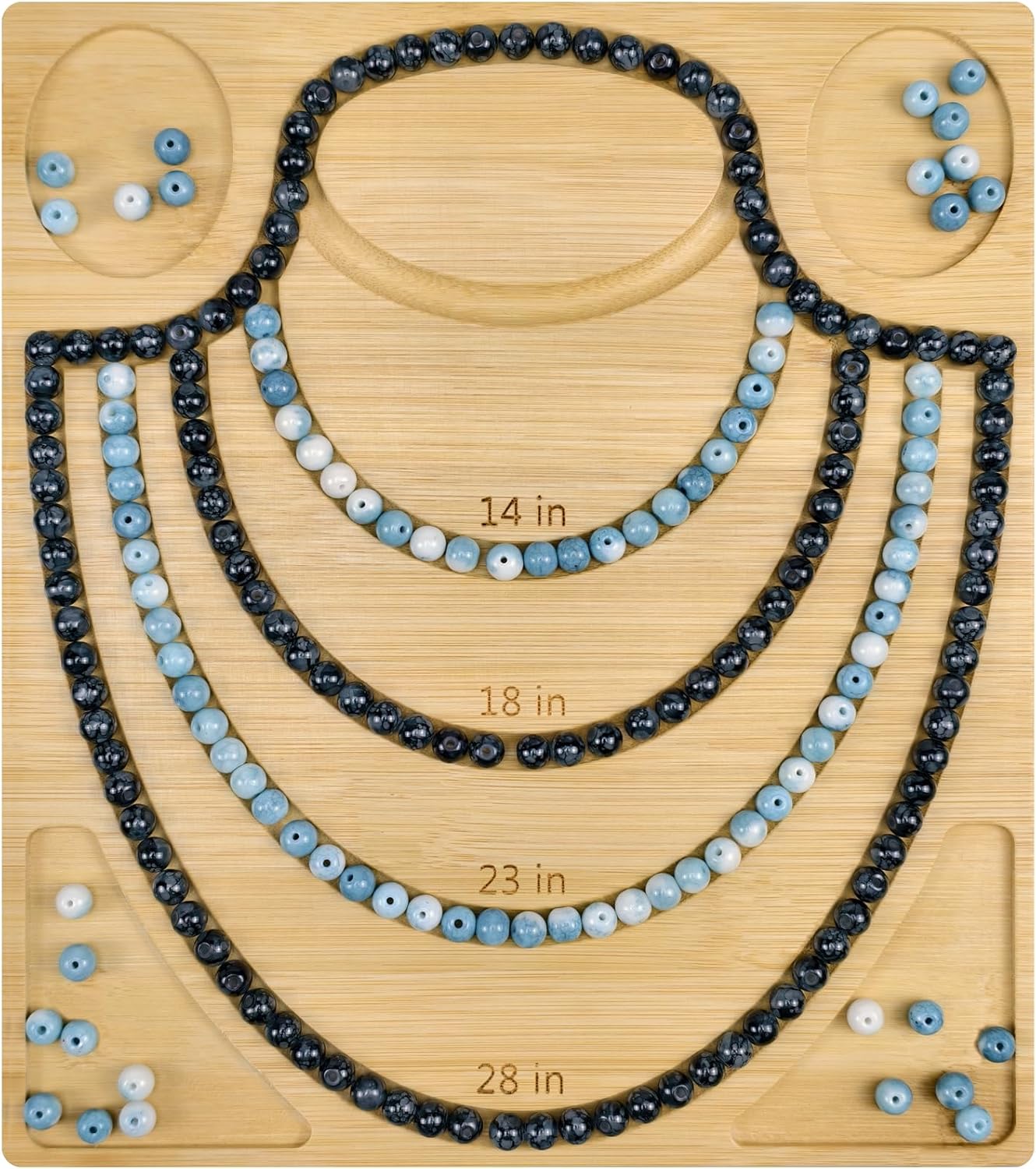 Petoysoso Bead Boards for Jewelry Making, Bamboo Beading Board for Bracelet & Necklace, Jewelry Making Supplies,Bead Tray Supplies