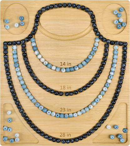 Petoysoso Bead Boards for Jewelry Making, Bamboo Beading Board for Bracelet & Necklace, Jewelry Making Supplies,Bead Tray Supplies