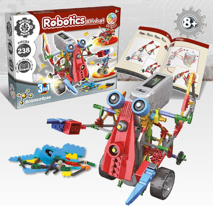 Science4you Robotics Betabot - Stem Robotics Kit for Kids 8-12+, 126 Pieces Included, Robot Building Kit for Kids, Robot Toys, Game, Gift for Boys and Girls Ages 8 9 10 11 12+
