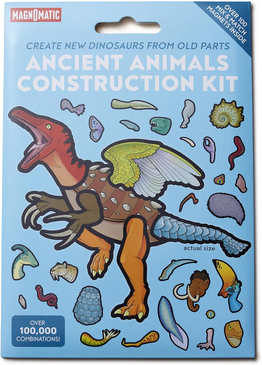 MAGNOMATIC Ancient Animals Construction Kit - Funny Fridge Magnet Creature Creation Kit