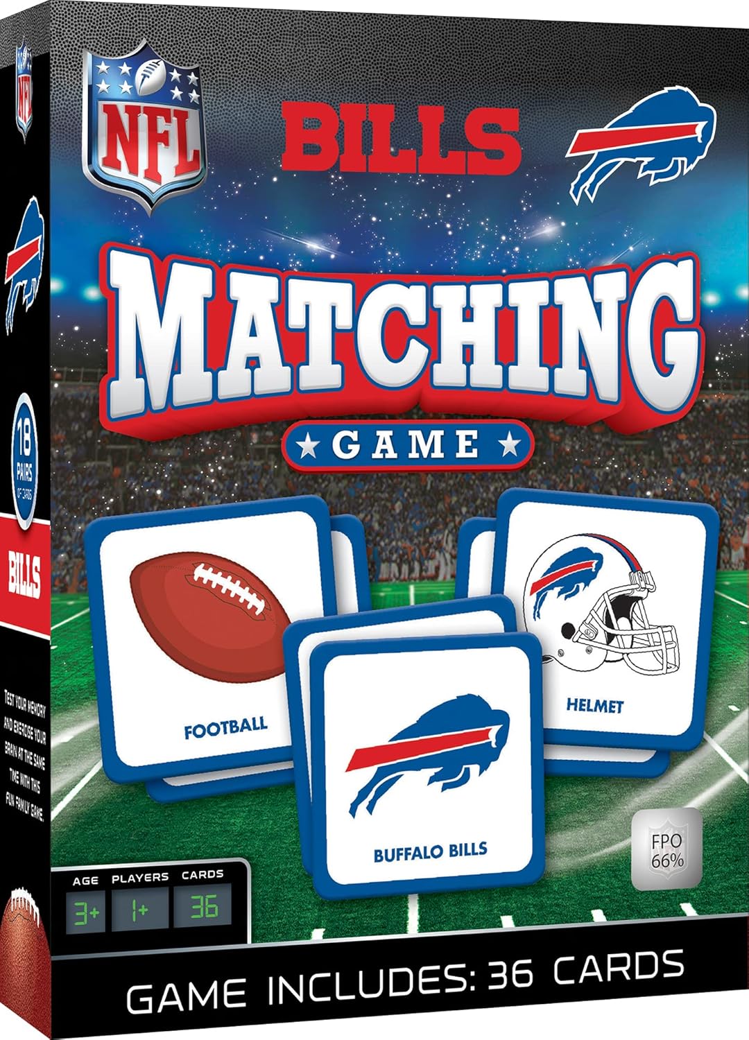MasterPieces Sports Games - NFL Matching Game - Game for Kids and Family - Laugh and Learn