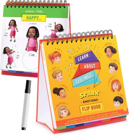 Picture Book and Emotion Cards, Picture Story Cards, Social Emotional Learning Activities, Autism Homeschooling, Educational Busy Book, Speech Therapy Materials (WH Question Flipbook)