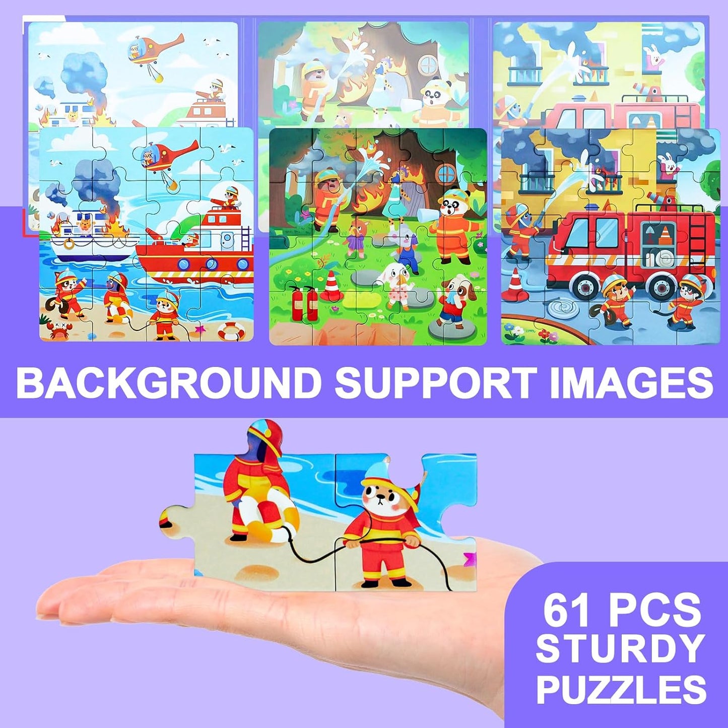 Magnetic Puzzles for Toddlers 1-3, Cartoon Mermaid Magnet 3 in 1 Jigsaw Puzzle, Kids Travel Puzzles Toys, Preschool Learning Toy for Kids 1-8 Year (Mermaid)