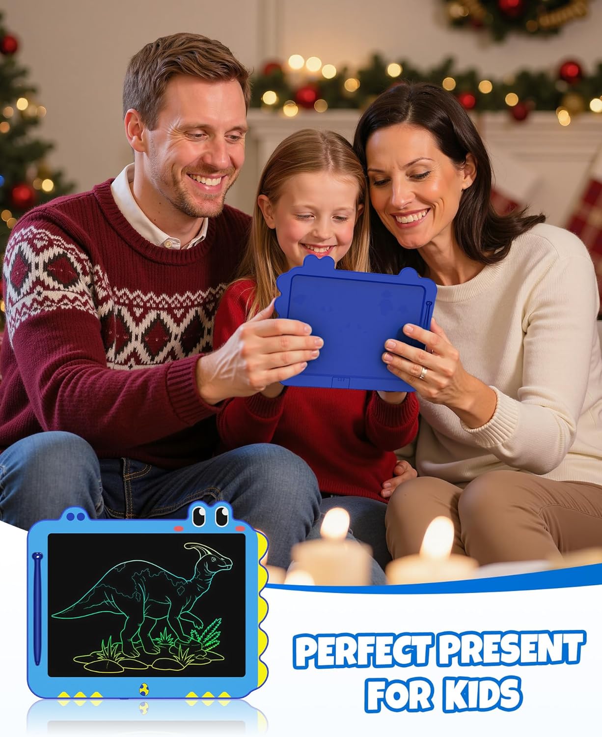 ORSEN 8.5 Inch Doodle Board Drawing Tablet - Dinosaur Toy Gift for Kids 3-7 Years Old