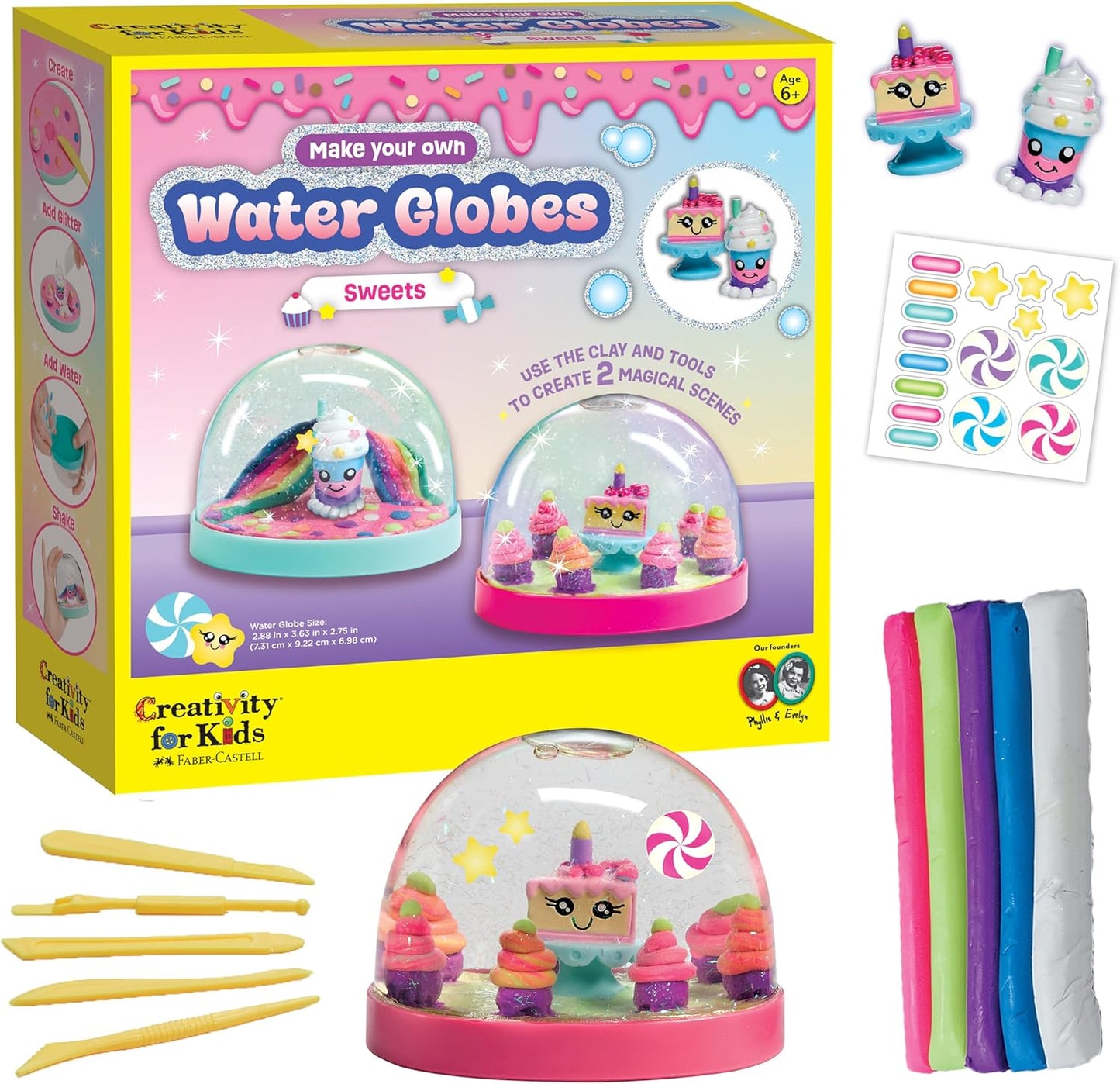 Creativity for Kids Make Your Own Water Globes: Magical Unicorns - Create 2 Snow Globe Unicorn Toys, Arts and Crafts and Girls Toys, Unicorn Gifts for Girls (Ages 6+)