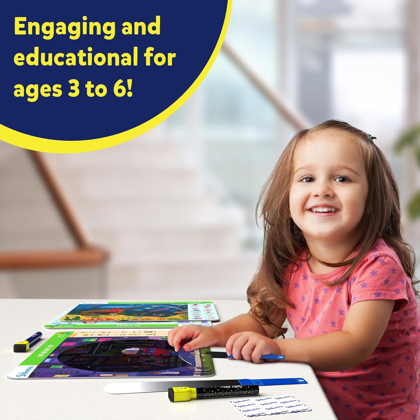Skillmatics I Can Write PAW Patrol - Reusable Preschool Learning Activities, Educational Toy and Game, Back to School Supplies, Gifts for Students, Kids, Toddlers Ages 3, 4, 5, 6