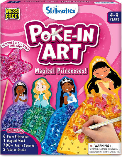 Skillmatics Poke-in Art - Magical Unicorn Dream Decor, Mess-Free Fun for Kids, DIY Wood Craft Kits, Screen-Free Activity, Gifts for Ages 4, 5, 6, 7, 8, 9