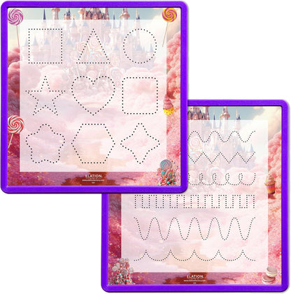 Kid's Name Tracing Board | Dry Erase Letter Tracing | Reusable Name Board | Alphabet Letters | Personalized | Candy Theme