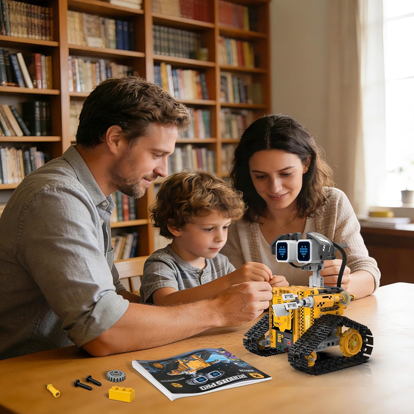 5-in-1 Smart Robot Building Kit for Kids 6-12, Build & Code Your Own Robot World, STEM Coding Robot Toy with App & Remote Control, Hands-on Robotics Set, Educational STEM Gift (348 PCS)