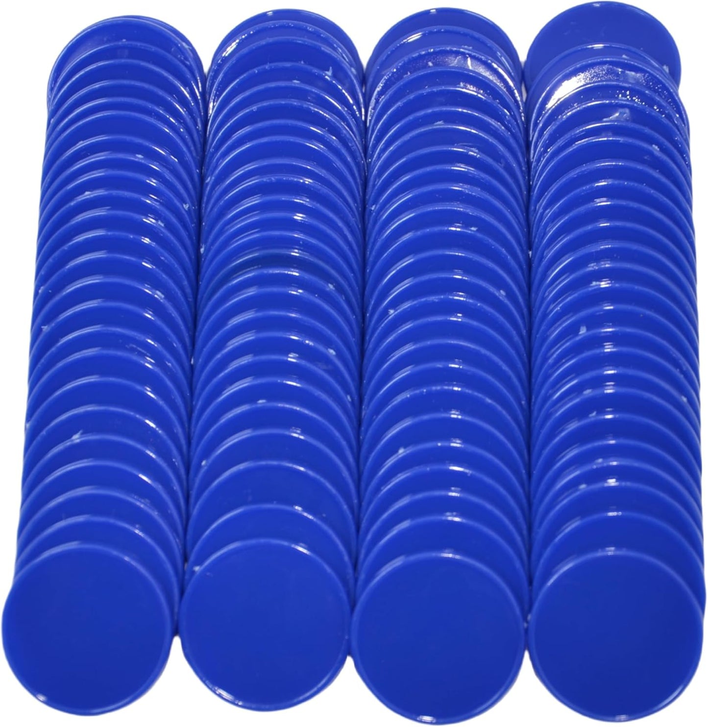 Smartdealspro Set of 100 1 Inch Opaque Plastic Learning Counters Mini Poker Chips Game Tokens with Storage Box (Pink)
