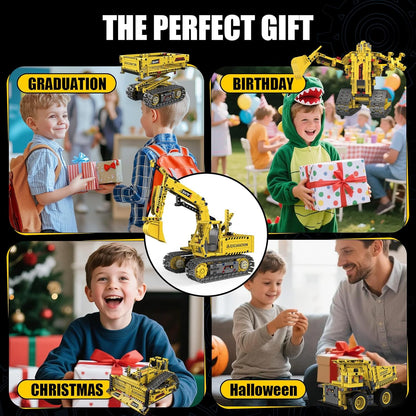 Robot Building Kit with APP/Remote Control STEM Gifts for Boys Age 8-16,Technic Coding Robotic Toys for Kids Birthday, Buildable 5in1 Models with 352+ Pieces
