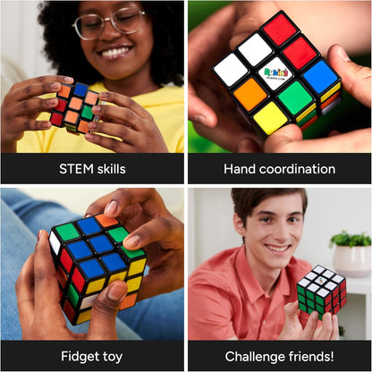 Rubik’s Cube, Pulse Cube, Light-Up Brain Teaser Puzzle for Speed Cubers, Solve the Puzzle Before the Lights Turn Off, Problem-Solving Brain Teaser & Fidget Toy for Adults, Teens, Kids Ages 8 & Up