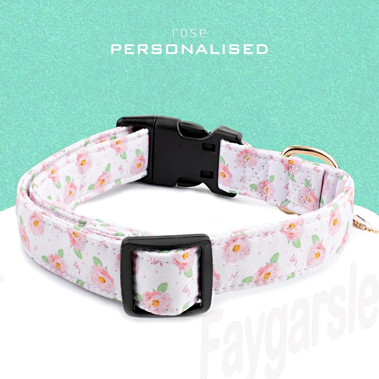 Faygarsle Dog Collar for Small Medium Large Dogs Colorful Puppy Collars for Female Dogs Toy Building Blocks Patterned Pet Collars for Summer Spring Wedding Puppy Girl Dog Collar M