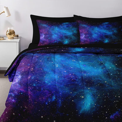 Nesker Comforter Set Twin Size, Science Lab School 5 Pcs Bedding for Kids and Adults, Medical University Chemistry Bed Sheet Sets with Fitted Sheet Pillowcase & Sham