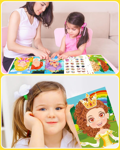 24 Pcs Make Your Own Dinosaur Sticker Sheets, Dinosaur Party Favors Face Stickers for Kids Boys Toddlers Crafts Activities Gift Bags Birthday Party Valentines Day Gifts for Kids Classroom