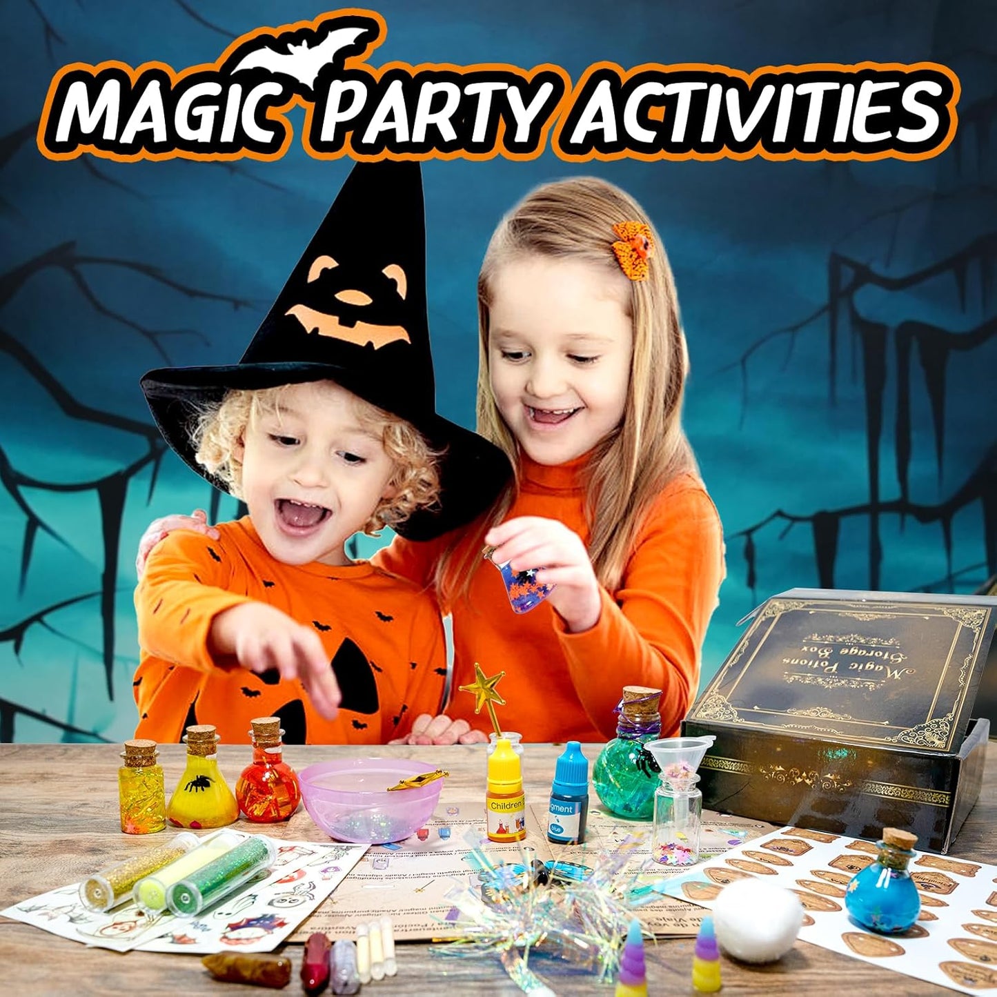 LDomet Science Magic Potions Kit for Kids, 20+ Potion Experiments Making, Fairy Magic Potions Craft Kit for Age 8-12, Creative Educational Birthday