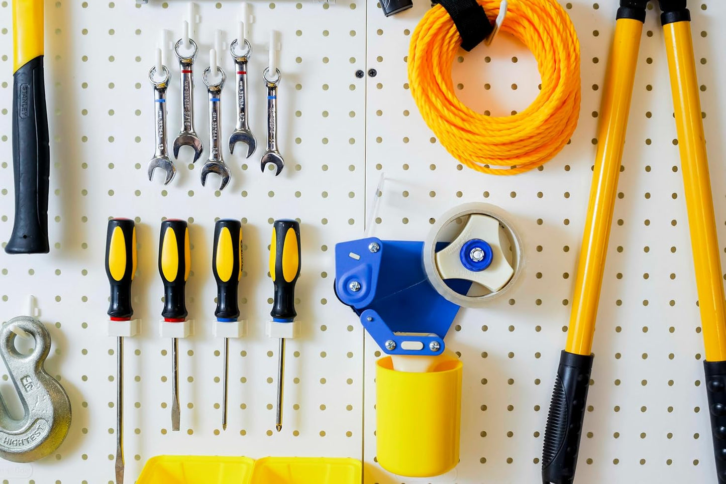 WallPeg Made in USA Pegboard Panels Garage Organization - Wall Storage Kit (PB-2 B) (2) ea - 24" x 16" Peg Board Tool Organizer Panel Set - Garage Organizer Kit