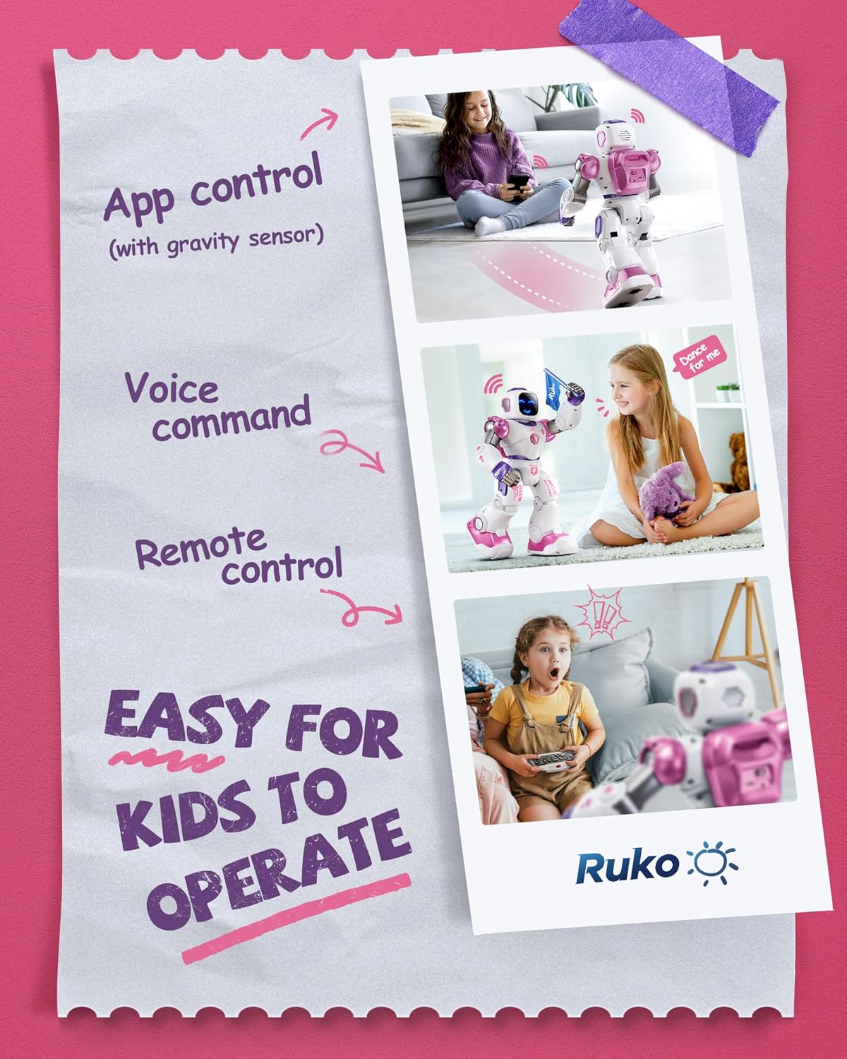Ruko 1088 Large Robot Toys for Boys, STEM Programmable Remote Control Robot, Electronics Educational Birthday for Kids 4 5 6 7 8 Year Old, Green