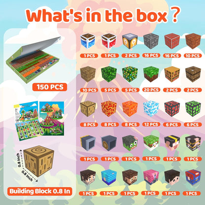 Magnetic Blocks Toys for Kids, 100 PCS Building Blocks Cubes, Stacking Magnetic Tiles Toys for Kids Toddlers Boys Girls Ages 3 4 5 6 7 8-12 Birthday Gifts Party Supplies (Underworld)