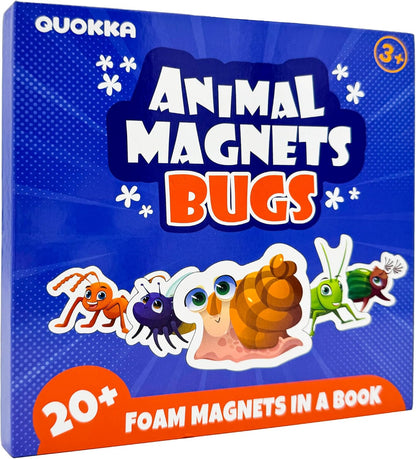 QUOKKA Travel Magnetic Puzzles for Toddlers 1-3 – 20+Pcs Farm Toy Game with Extra-Long Play Book – Fun Travel Game for Kids Ages 3-5 – Strong Magnets for Car Activities – Fun Toddler Puzzle Ages 2-4