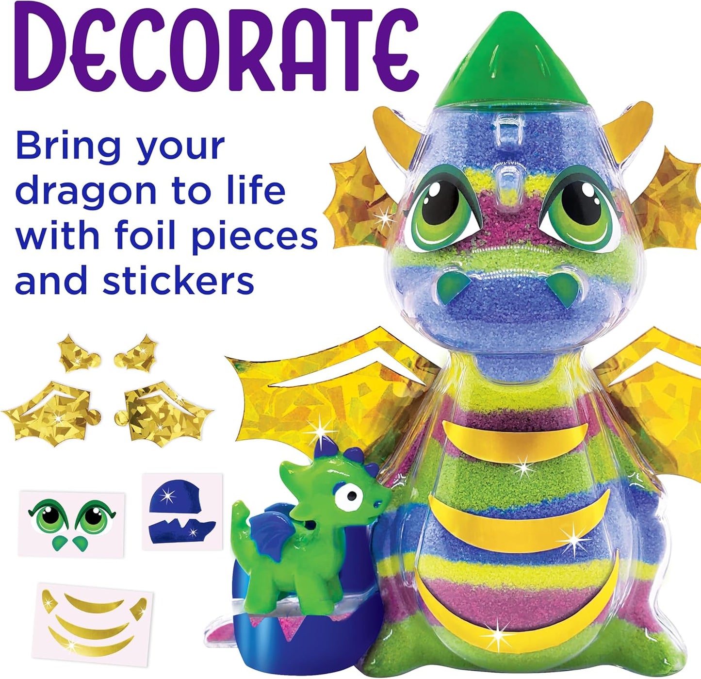Creativity for Kids Sand Art Kit for Kids: Dragon - Arts and Crafts for Kids, Small Spring Crafts (Ages 6+)