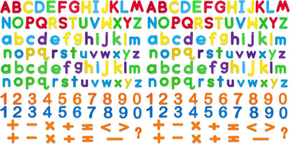 LovesTown Magnetic Alphabet Letters Kit for Kids, Double Sided Magnetic Board with Storage Box, Educational Learning Toys for Preschool Classroom and Home, 234 Pieces
