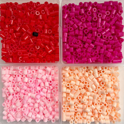 OEEKOI 5500Pcs Fuse Beads - 5mm Bulk Melting Beads for Crafts, Ideal for Christmas Birthday Gifts,Clear