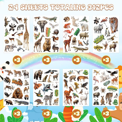 312 Pcs Science Stickers, Chemistry Biology Physics Laboratory Sticker Science Themed Stickers for Craft Supplies Classroom Rewards Party Decorations