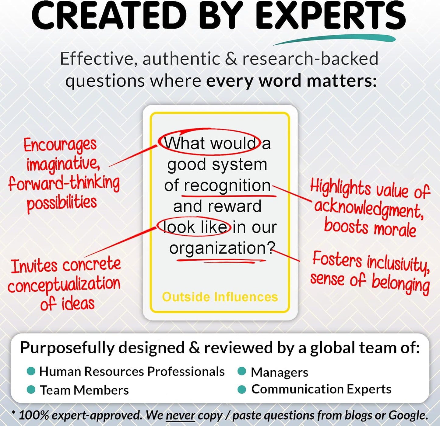 200 Conversation Cards for Teams - Meaningful Questions That Help Team Members Understand Each Other - Team Building Conversation Starter Card Game for Work - Office Icebreaker Conversation Card