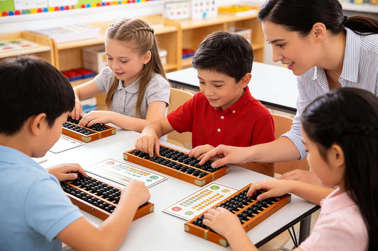 MAGIKON Vintage-Style Chinese Wooden Abacus, Chinese Lucky Calculator