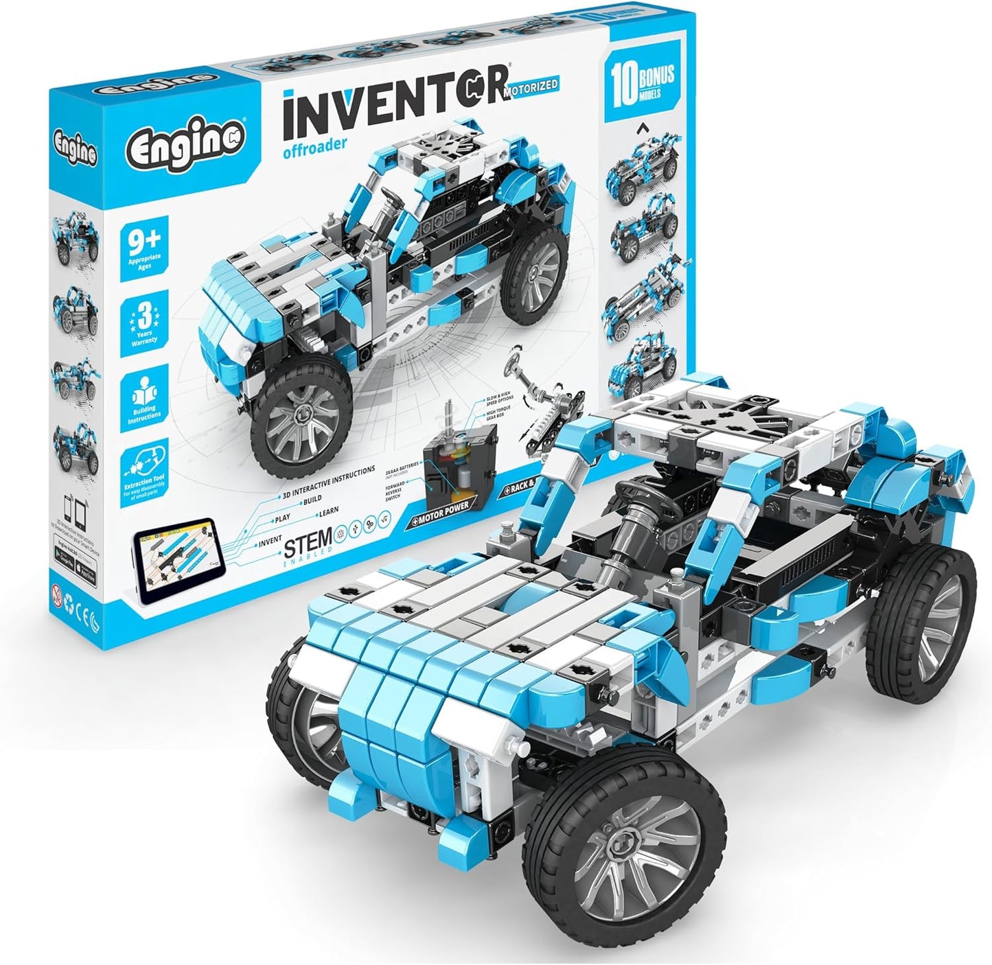 ENGINO- Inventor STEM Toys, Robotorized GinoBot, Construction Toys for Kids 9+, STEM Building Toys, STEM Projects, Gifts for Boys & Girls