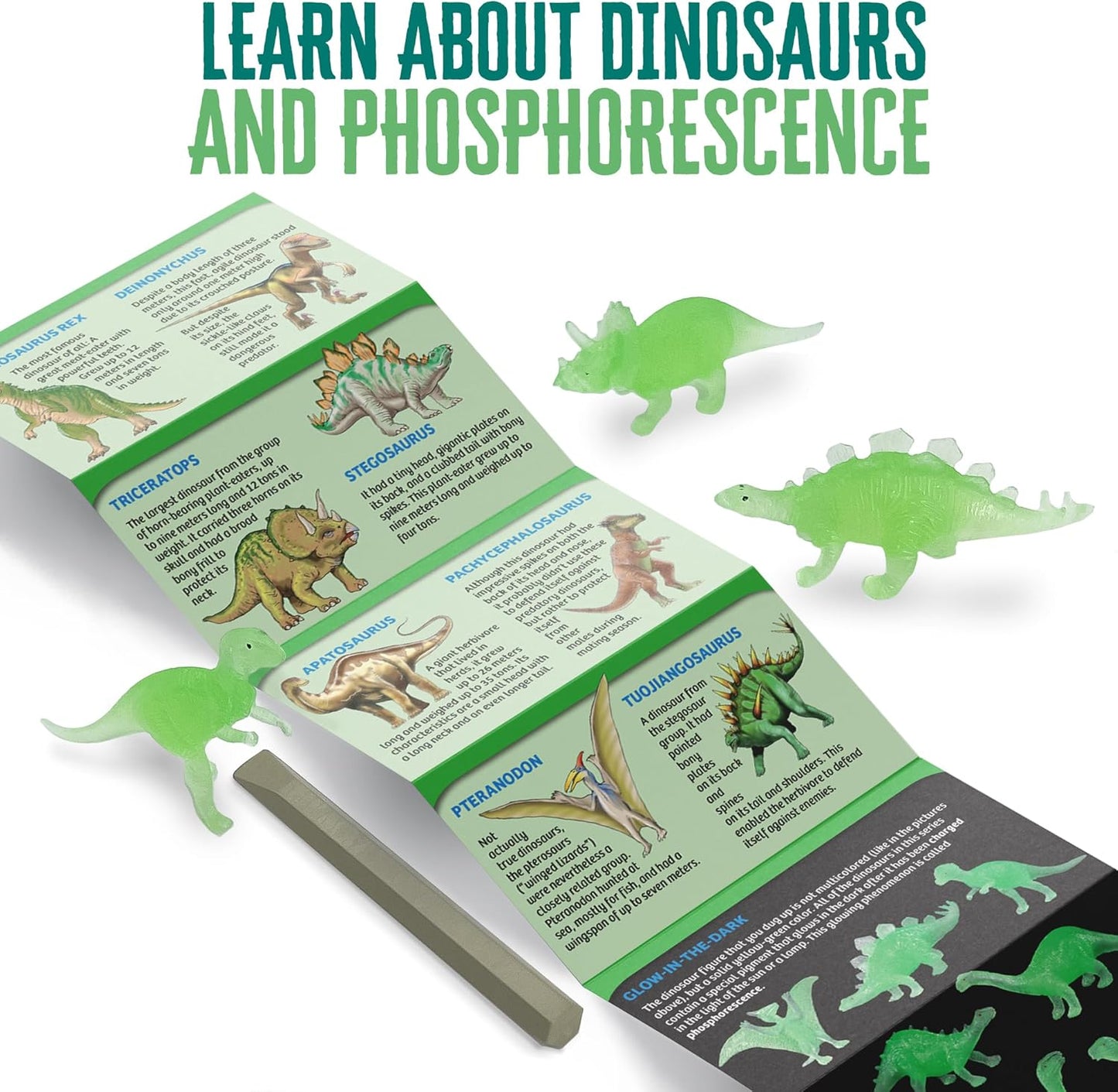 Thames & Kosmos I Dig It! Glow-in-the-Dark Dinosaur Egg Excavation Gift Set | 24 Excavation Kits w/Dino Figures | Party Favors, Stocking Stuffers, Easter Baskets | Collect 8 Unique Glowing Dinos