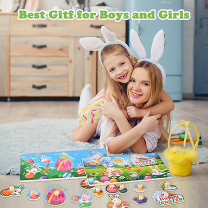 Wooden Peg Puzzles for Toddlers 1-3, 2 Pcs Montessori Puzzles, Animal & Sea Themes Puzzles, Great Preschool Educational Learning Gifts for Girls and Boys