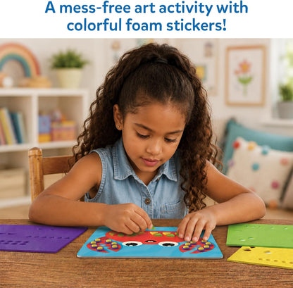 Skillmatics Foam Sticker Art Activity - Animals, Mess-Free Fun for Kids, 800+ 3D Foam Stickers, DIY Felt Craft Kits, Gifts for Boys & Girls Ages 3, 4, 5, 6, 7