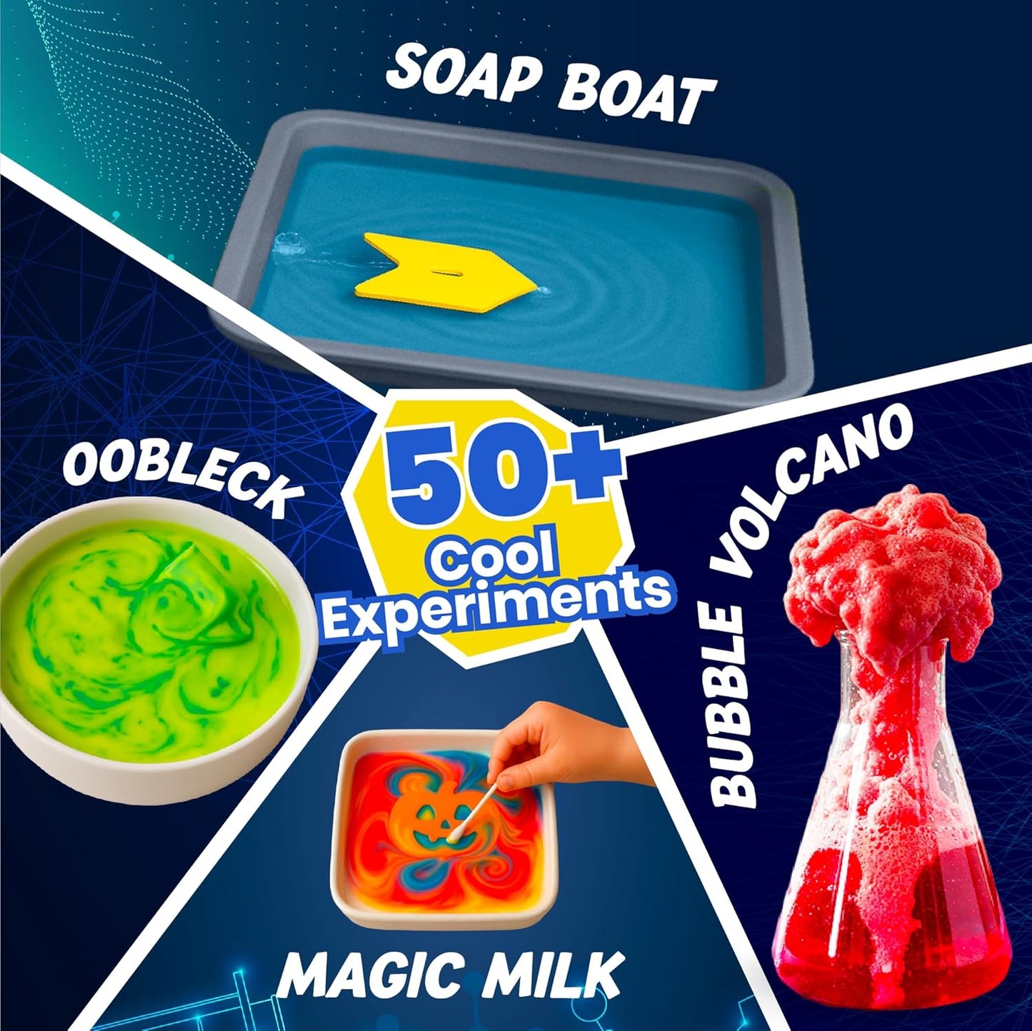 Junior Science Kit for Kids Age 4-14 | 50+ Stem Science Experiments | Educational Toy for Boys and Girls | Birthday Gift for Smart Kids- Curious Junior