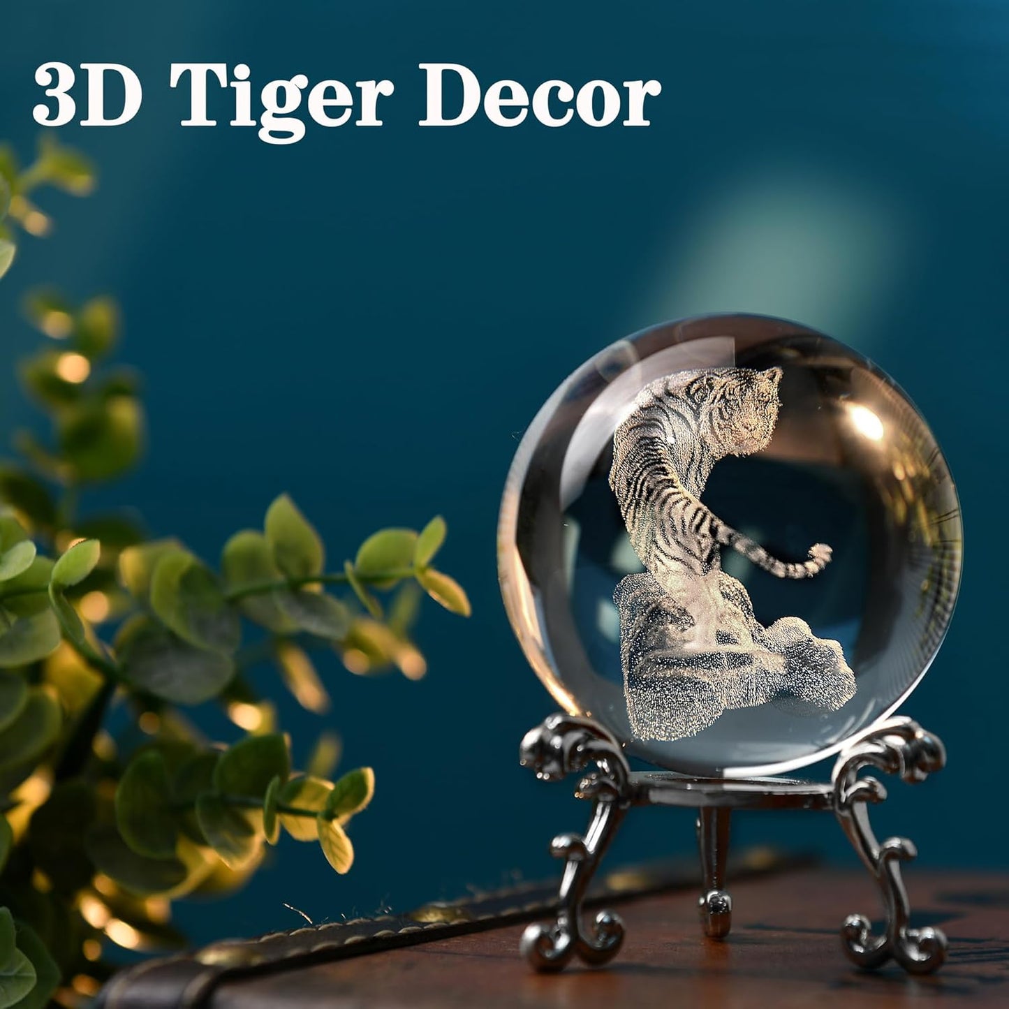 IFOLAINA 3D Solar System Crystal Ball 60mm Laser Engraved Glass Sphere Home Decor with Stand Solar System Planet Model Decor Space Universe Gifts for Astronomy Lovers