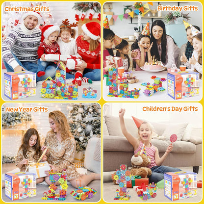 Pycoal Gears Building Blocks, STEM Educational Toys 234 PCS Gears Building Toys Kids Tool Set with Electric Drill, Electric Gear Building Blocks Birthday Gifts for Kids Age 3+