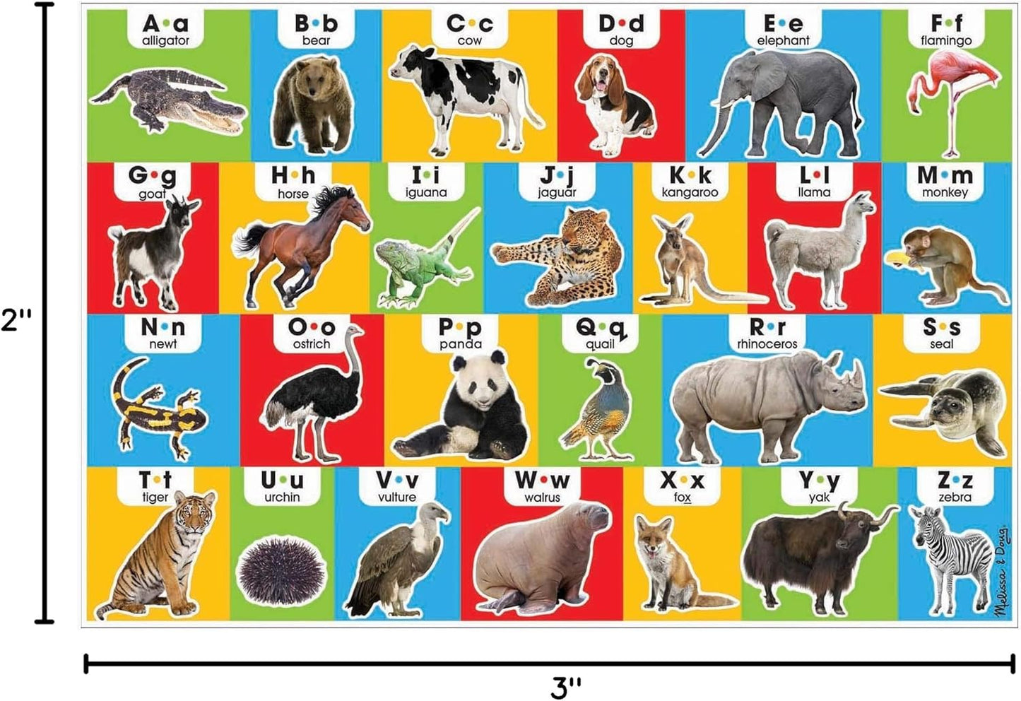 Animal Alphabet Floor Puzzle - 24 Pieces